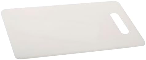 Luciano Housewares Durable Plastic Cutting Board, Chopping Board for Kitchen Use, Ideal for Cutting Vegetables, Fruits, and Meats, Kitchen Essentials, White, 13.25" x 10"