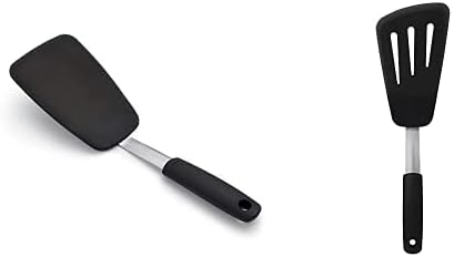 OXO Good Grips Large Silicone Flexible Turner & Good Grips Silicone Flexible Omelet Turner