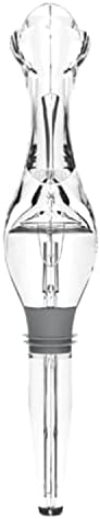 Host Tilt Variable Wine Aerator Pourer, Preserve Wine, Bottle Sealer, Wine Stopper, Drip Free Pourer, Aerating Wine Cork Spout, BPA-Free Plastic, Stand Included, Clear