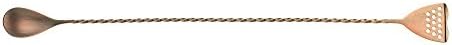 Barfly Bar Spoon with Strainer End, 15 3/4" (40.0 Cm), Antique Copper