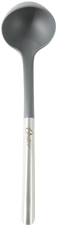 Oster Chadswyck 13” Cooking Ladle, Heat Resistant Silicone Head, Stainless Steel Handle, Safe for Nonstick Cookware, Dishwasher Safe