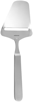 Swissmar Barcelona Cheese Plane – Stainless Steel Cheese Slicer with Sand-Blasted Handle, 24cm Precision Design, Ideal for Hard and Semi-Soft Cheeses, Elegant Charcuterie and Entertaining Tool