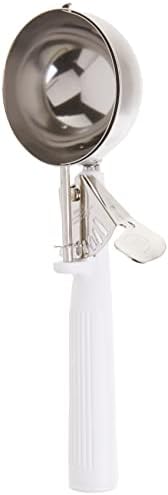 Winco ICOP-6 Ice Cream Disher with White Handle, Size 6, 5.5 ounces, Stainless Steel