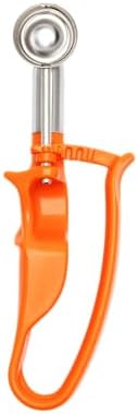 Size 100 ORANGE (0.32 oz.) VODOMAX Commercial Food Disher, Cookie Scoop, Stainless 18-10, Non-Spring Design, Portion Control disher, Ice Cream Scoop, Melon Baller, Meat Ball Scoop, Non Zeroll