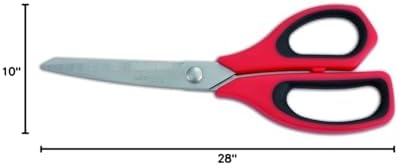 Arcos Kitchen Scissors 9 Inch Stainless Steel. Scissors for meat use. Polypropylene Handle and 240 mm Blade. Series Prochef. Color Black and red