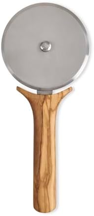Fantes Italian Olivewood Pizza Wheel, Stainless Steel and Italian Olivewood, The Italian Market Original since 1906