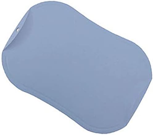 doblé Non-Scratch Flexible Cutting Board for Chopping, Scratch Free Juice Grooves with Easy Grip Handle, Non-Slip Dishwasher Safe for Kitchen (Large (15.6" x 10.7"), Blue gray)