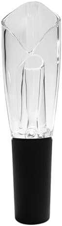 Wine Aerator Pourer – Instantly Aerates Wine While Pouring, Smooth Drip-Free Flow, Reusable Acrylic and Silicone Wine Decanter Spout for Home Bar and Entertaining