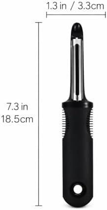 Vegetable Peeler Set – Ultra Sharp Stainless Steel I Peeler for Potatoes, Carrots, Apples – Ergonomic Non-Slip Handle, Smooth Swivel Blade, Kitchen Fruit & Veggie Peeler – Eman Cares