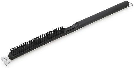 Everdure 2-in-1 Pizza Oven Brush and Scraper Tool - for Hard to Reach Areas and Keeping Your Oven Fresh and Clean - Nylon Bristles, Stainless Steel Spatula, Long Handle - Outdoor Pizza Oven Essential