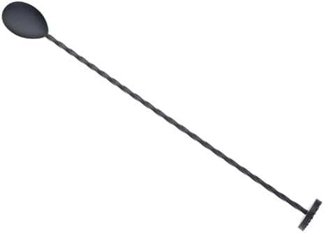 Barfly Muddle Bar Spoon, Muddler 11 13/16" (30 cm), Matte Black