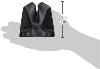 Ergo Chef Knife Sharpener FastEdge II with Auto Adjusting Spring Loaded Inserts Knife Sharpener & Hone 2 in 1 System Sharpens and Hones, Ergonomic and Anti-Slip Pads on bottom (Black)