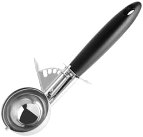 Fackelmann 7.9" Plastic/Stainless Steel Ice Cream Scoop, Silver