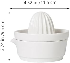 Garneck Ceramic Lemon Squeezer, Manual Citrus Juicer, Hand Press for Lemons, Oranges and Limes, Ideal for, Modern Kitchen Design, Durable Material, Simple