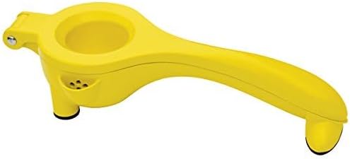 TableCraft V119 Metal Citrus Juicer, Yellow, Handheld Lemon and Lime Squeezer, Dishwasher Safe, Aluminum Alloy, For Perosnal and Professional Use