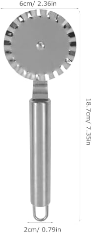 KICHOUSE 2Pcs Stainless Steel Pastry Ravioli Pizza Cutter Wheels for Home and Kitchen Commercial Cutting Tool for Pizza Pasta and Crusts