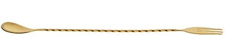 Barfly Fork Bar Spoon, End 12 3/8" (31.5 cm), Gold