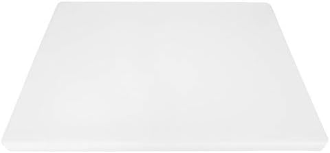 Thick White Plastic Cutting Board 20 x 15 Inch, Heavy 1" HDPP Poly for Restaurants with NSF Stamp, Large Size, 10 lb Weight
