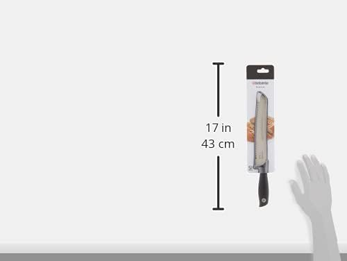 Brabantia Tasty+ Bread Knife, Dark Grey