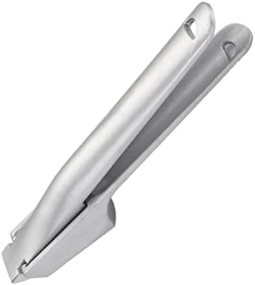 Hemoton Garlic Press Stainless Steel Garlic Masher Manual Vegetable Masher Hand Press Fruit Juicer for Fruits Ginger Silver
