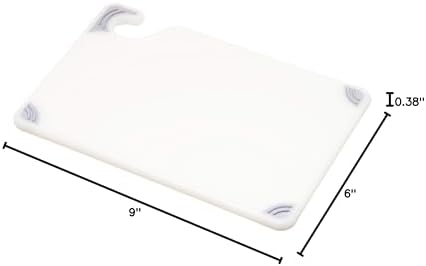 San Jamar Cutting Board,6x9 in,White CBG6938WH - 1 Each