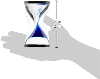 TFA Dostmann Hourglass with Upwards Running Balls, Blue, L 65 x B 24 x H 117 mm