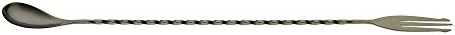 Barfly Bar Spoon, Fork End 12 3/8" (31.5 Cm), Gun Metal Black