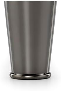 Barfly Cocktail Shaker with Weighted Bottom, Deluxe 18 oz, Gunmetal Black