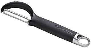 ClickClack Potato/Vegetable Peeler, 7.5-Inch, Grey