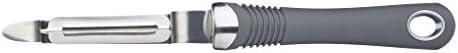 KitchenCraft Professional Swivel Head Potato Peeler with Soft Grip Handle, 22 cm (8.5"), Grey