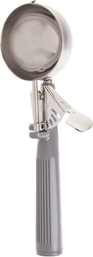 Winco Size 8 Gray Stainless Steel Ice Cream Disher, Handle