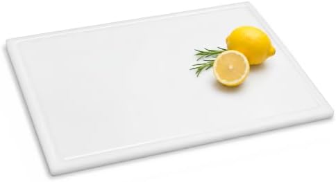 CLIVIA Cutting Board,20x15x1/2 Inch Plastic Chopping Board for Kitchen,Heavy Duty NSF Certified Cutting Board, Non-Slip Sided Surface with Groove for Meat, Vegetables & Cheese – Restaurant & Home Use