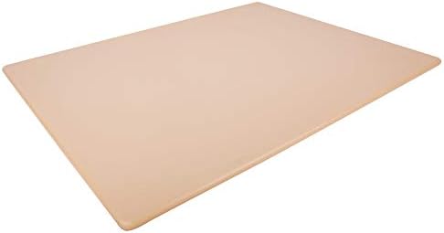Commercial Brown Cutting Board - 24 x 18 Inch Extra Large, Tan Colored for Cooked Meats, Restaurant Grade HDPP Plastic with NSF for Food Service