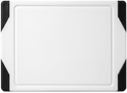 Plastic Cutting Boards for Kitchen, Cutting Board Dishwasher Safe Chopping Boards - Dishwasher, White/Black