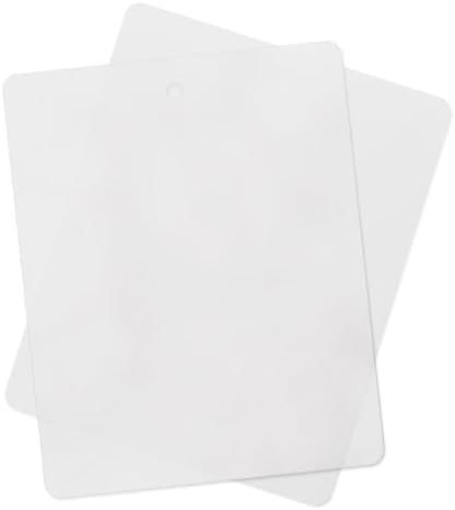 Multi-Pack Thin Clear Flexible Plastic Cutting Board Mat, 12" x 15" (10, Clear)