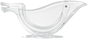 Restaurantware 2 Ounce Manual Lemon Squeezer 1 Handheld Lime Wedge Juicer - With Handle No Seeds Clear Plastic Citrus Squeezer Portable Bird Shape For Lemon Or Lime Wedge