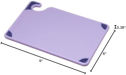 San Jamar Cutting Board,Plastic,6"W,9"L CBG6938PR - 1 Each