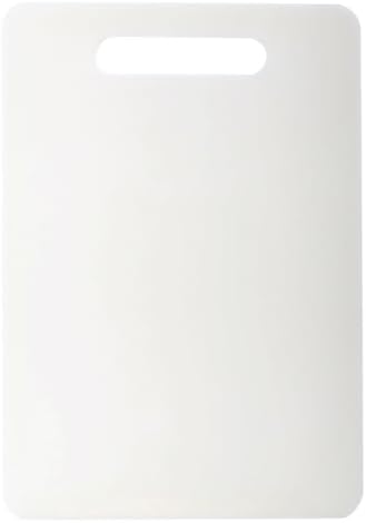 Luciano Housewares Durable Plastic Cutting Board, Chopping Board for Kitchen Use, Ideal for Cutting Vegetables, Fruits, and Meats, Kitchen Essentials, White, 13.25" x 10"