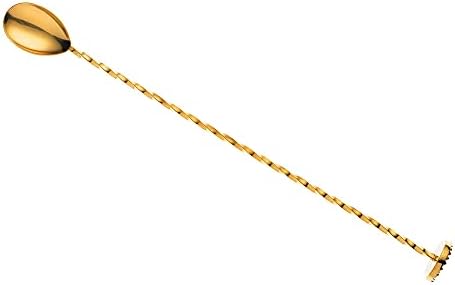 Barfly Muddle Bar Spoon, Muddler 11 13/16" (30 cm), Gold