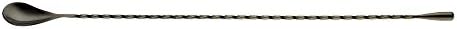 Barfly Bar Spoon, Teardrop End 15 3/4" (40.0 Cm), Gun Metal Black