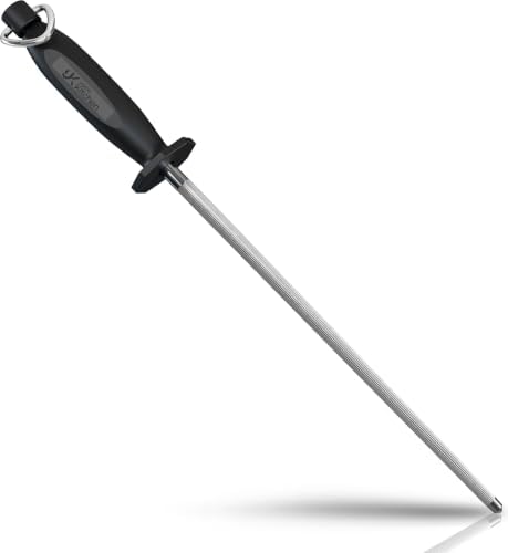 Utopia Kitchen Knife Sharpener Rod 10 Inch Honing Rod for Sharpening
