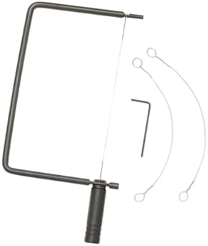 ROCKLER Matte Black Cheese Slicer Kit - Stainless Steel Wire Cheese Slicer w/Extra 2 Wires & Hex Key - Easy Installation Cheese Cutters for Block Cheese - DIY Gift Ideal Kitchen Gadgets for Decor