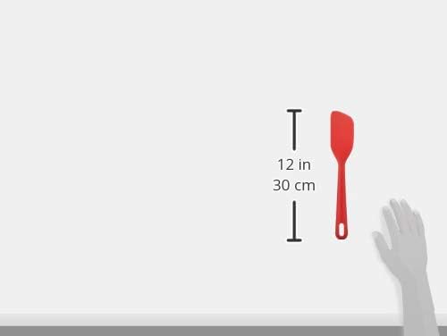 Ballarini 28000-011 Rosso Spatula, Large, Silicone, Heat Resistant, Spatula, Confectionery, Making, Large, Dishwasher Safe