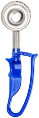 Size 16 BLUE (2.07 oz.) VODOMAX Commercial Food Disher, Portioner, Stainless 304, IceCream Scooper, Palm-Squeeze, Portion Control, #16 Scoop, Gelato Scoop, 2 oz. Disher, Non-Zeroll