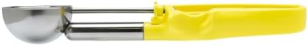 【Extended】#20 YELLOW (1.77 oz.) VODOMAX Heavy Duty Food Disher, Portion Scoop, Stainless 18-10 (SUS304), Potato Salad Disher, Palm-Squeeze, 13 Sizes, Color-Coded, Ice Cream Scoop, Gelato Scoop