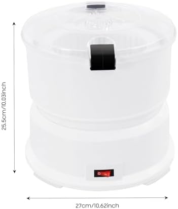 Electric Potato Peeler, 85W Automatic Potato Peeling Machine, 2-in-1 Multi-Functional Peeler Spinner for Kitchens Restaurants to Peel Potatoes, Dehydrate Vegetables, About 1 mins Peeling, White