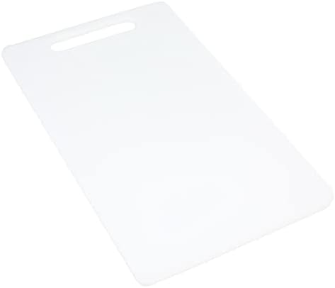 Chef Craft Basic Solid Plastic Cutting Board, 17.5 x 11 inch, White