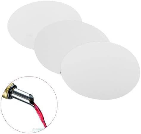 20pcs Wine Glasses Bulk Air Diffuser Metal Wine Glass Foil Wine Pourer Round Wine Sulfate Removers Wine Pourer Disc Pour Disk Tool Aerator Drip Mouth Air Decanter Glass