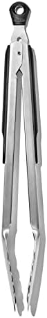 OXO Good Grips Pizza Wheel and Cutter + OXO Good Grips 12-Inch Stainless-Steel Locking Tongs Bundle