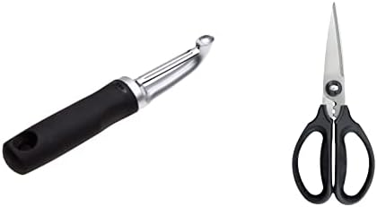 OXO Good Grips Pro Swivel Peeler and OXO Good Grips Multi-Purpose Kitchen and Herbs Scissors